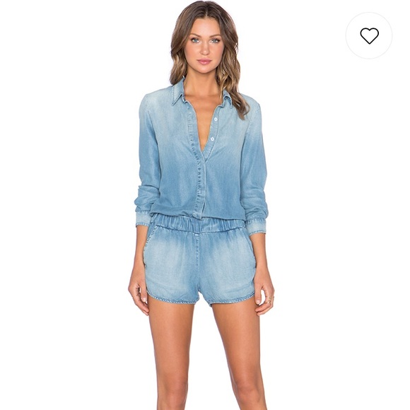 Anthropologie Pants - Monrow Long Sleeve Romper
